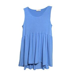 Zenana Outfitters Blue Midi Dress L